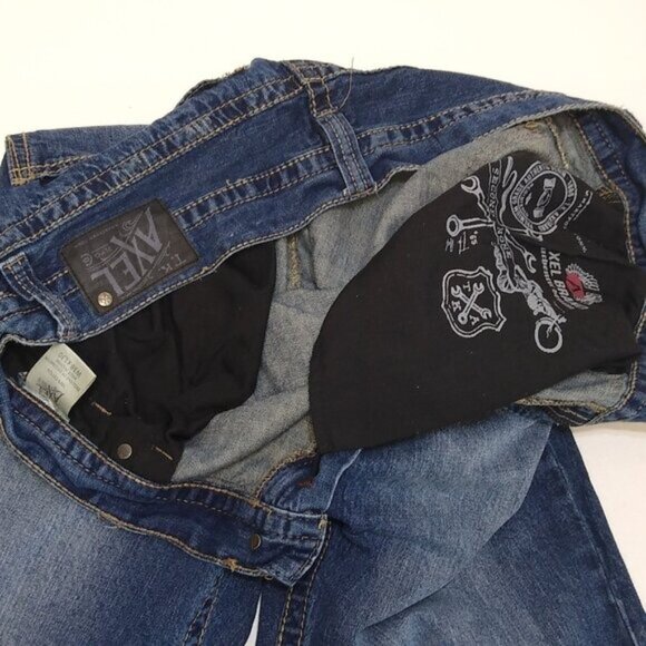 TK Axel Stonington Relaxed Straight Leg Mid-Rise Men 38x30 Jeans AX41007-100S - Picture 9 of 12